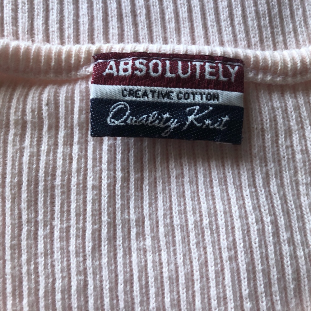 Absolutely Soft Pink Ribbed Knit Top - Picture 2 of 2